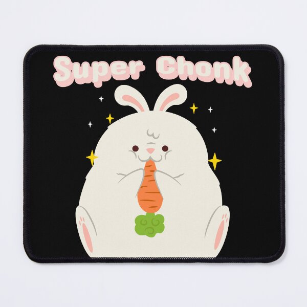 Item preview, Funny Super Chonk Rabbit Eating Carrot designed and sold by Zurickdesigns.