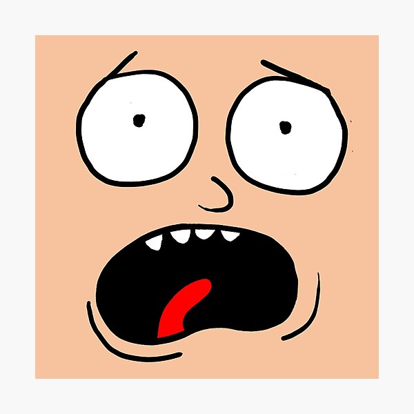 Morty Face Png - Rick And Morty Scared Face Clipart, transparent