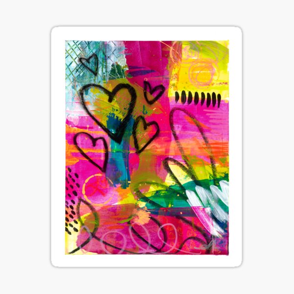 Item preview, Crazy Hearts designed and sold by ShanaReckerArt.