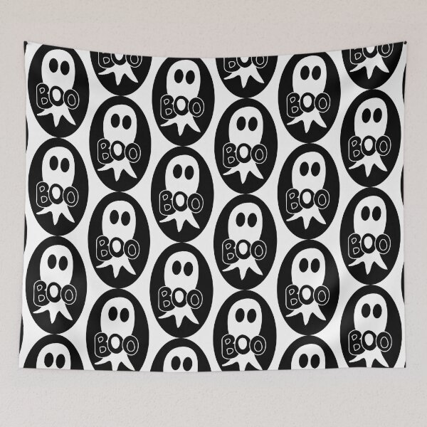 Item preview, Cute Halloween ghost cartoon with BOO text  designed and sold by AngelDawnDesign.