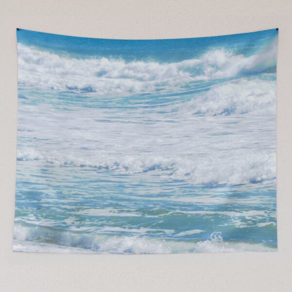 Item preview,  blue ocean waves  designed and sold by Durgaa D.