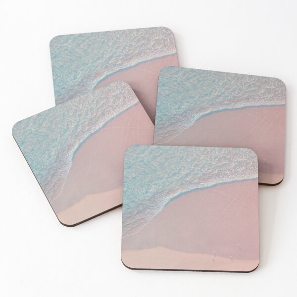 Item preview, Creamy pink sand and  blue ocean waves  designed and sold by Durgaa D.