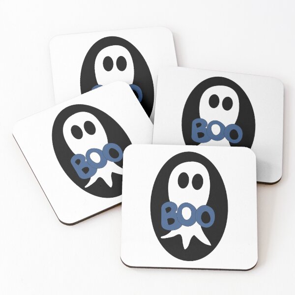 Item preview, Cute Halloween ghost cartoon with BOO text  designed and sold by AngelDawnDesign.