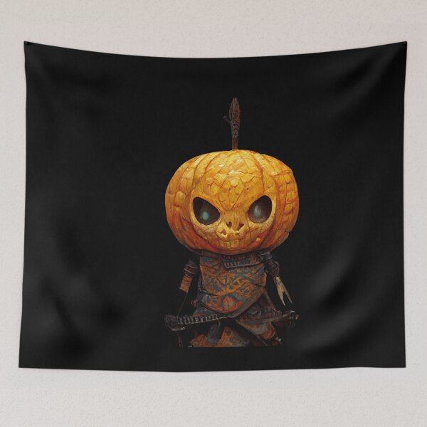 Item preview, funny Pumpkin Warrior Holding scary and horror -Halloween Pumpkin designed and sold by hassendz.