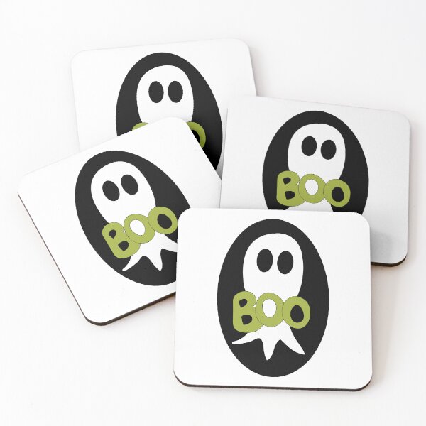 Item preview, Cute Halloween ghost cartoon with BOO text  designed and sold by AngelDawnDesign.