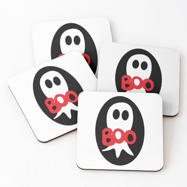 Item preview, Cute Halloween ghost cartoon with BOO text  designed and sold by AngelDawnDesign.