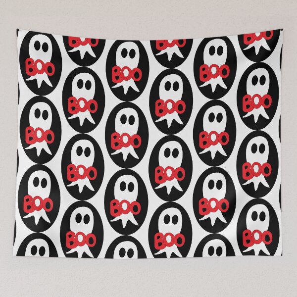 Item preview, Cute Halloween ghost cartoon with BOO text  designed and sold by AngelDawnDesign.