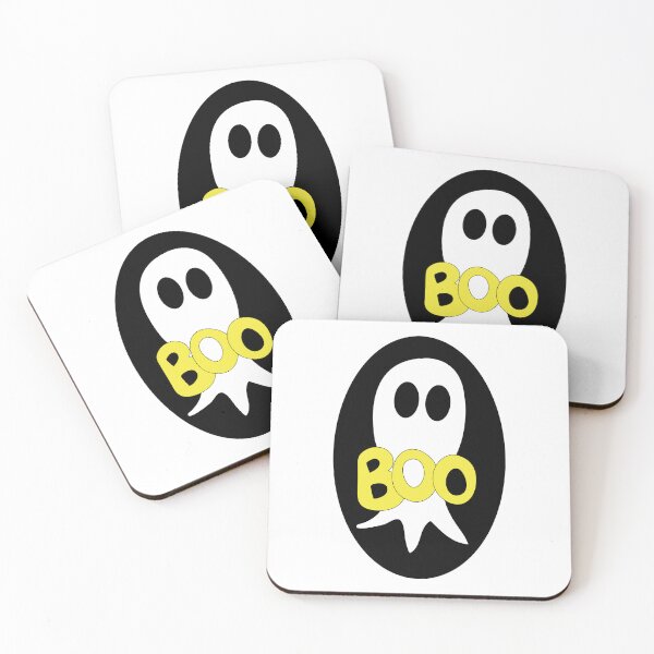 Item preview, Cute Halloween ghost cartoon with BOO text  designed and sold by AngelDawnDesign.
