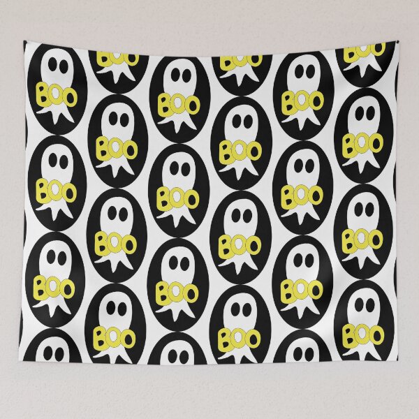 Item preview, Cute Halloween ghost cartoon with BOO text  designed and sold by AngelDawnDesign.