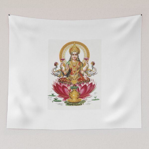 Item preview, Déesse hindoue Lakshmi Hindouisme Bouddhisme Méditation Religion designed and sold by MiniPant.