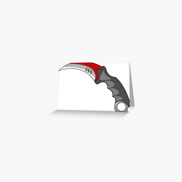 Cs Go Greeting Cards Redbubble - csgo roblox best karambits for robux