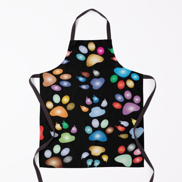 Item preview, Multicolor Paw Prints Pattern designed and sold by CheeryDK.