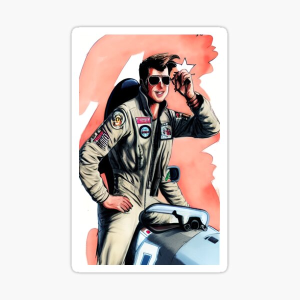 "Top Gun Maverick " Sticker for Sale by Crosby2021 Redbubble