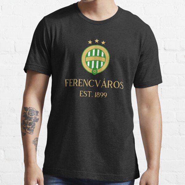 Ferencváros Gold Alt T Shirt 100% Cotton Tee Ferencvárosi Tc