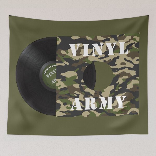 Artikelvorschau, Vinyl Army (Schallplatte mit Hülle) entworfen und verkauft von Subliminal-Cuts.