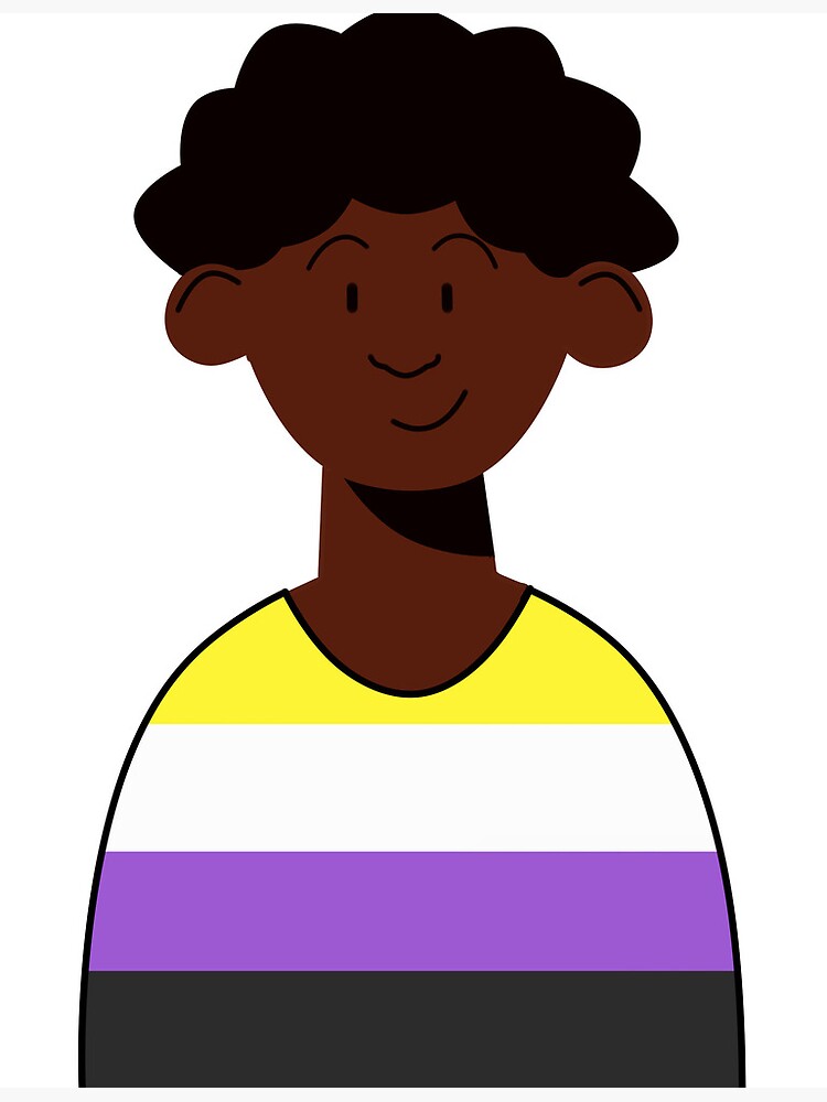 black-non-binary-person-pride-flag-art-print-for-sale-by-bthingies