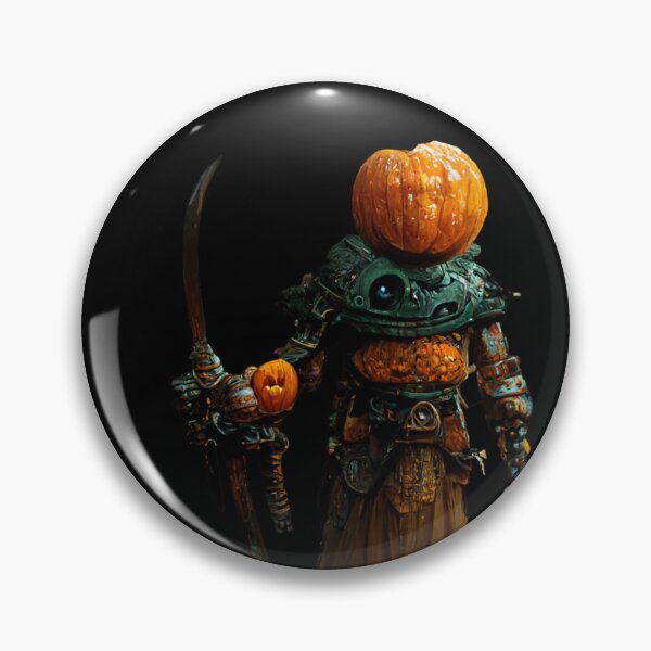 Item preview, Pumpkin warrior holding a weapon and a sword designed and sold by hassendz.
