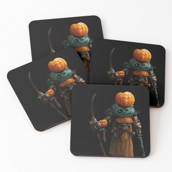 Item preview, Pumpkin warrior holding a weapon and a sword designed and sold by hassendz.