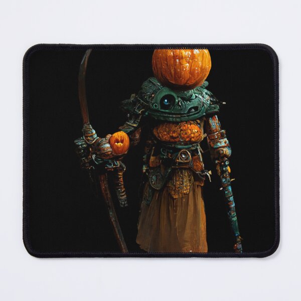Item preview, Pumpkin warrior holding a weapon and a sword designed and sold by hassendz.