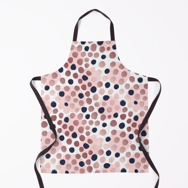 Item preview, Abstract Rose and Gold Pattern of Dots on Spotted White Background designed and sold by LDTreasures.