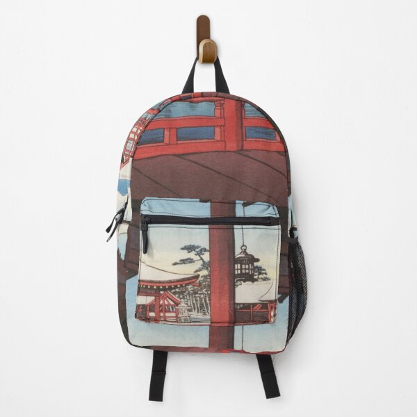 Item preview, Japanese Art Print - Hallway Of Miyajima Shrine by Kawase Hasui designed and sold by TeeARTHY.
