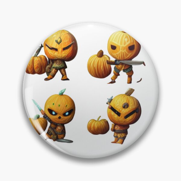 Item preview, Little Pumpkin Warriors Holding scary and horror -Halloween Pumpkin designed and sold by hassendz.