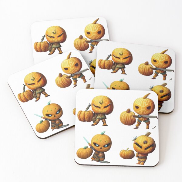 Item preview, Little Pumpkin Warriors Holding scary and horror -Halloween Pumpkin designed and sold by hassendz.