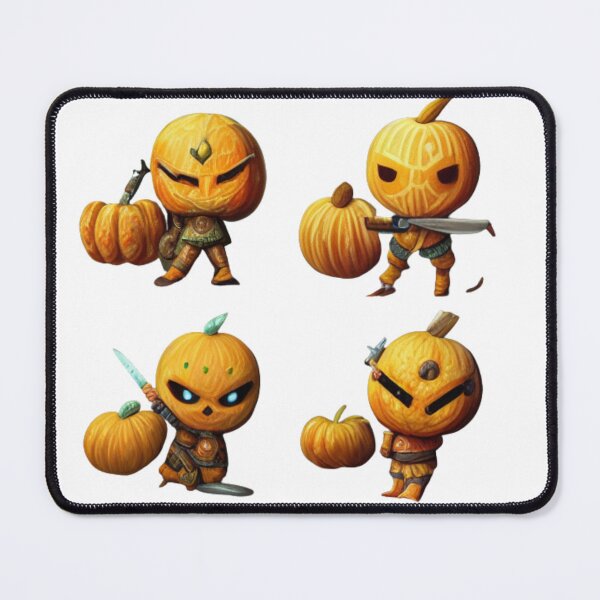 Item preview, Little Pumpkin Warriors Holding scary and horror -Halloween Pumpkin designed and sold by hassendz.