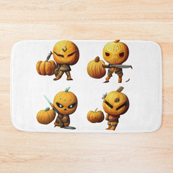 Item preview, Little Pumpkin Warriors Holding scary and horror -Halloween Pumpkin designed and sold by hassendz.