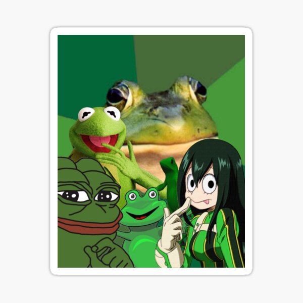 Frog Anime Girl Stickers Redbubble