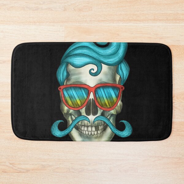 Item preview, Mustache skull designed and sold by helinton.