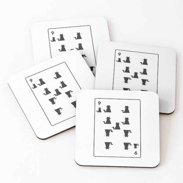 Item preview, Nine of cats playing card designed and sold by Amilaz.