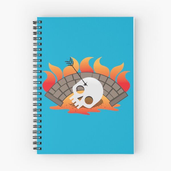 Item preview, BRIDGEBURNERS fanart Burning bridge with an impaled skull designed and sold by DameDarcy.
