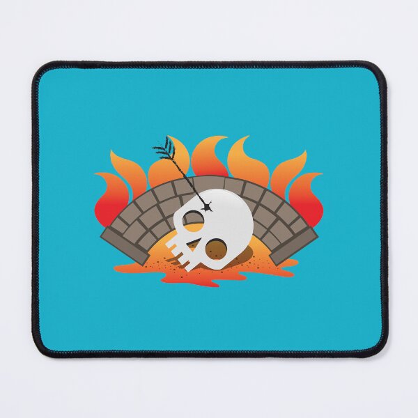Item preview, BRIDGEBURNERS fanart Burning bridge with an impaled skull designed and sold by DameDarcy.