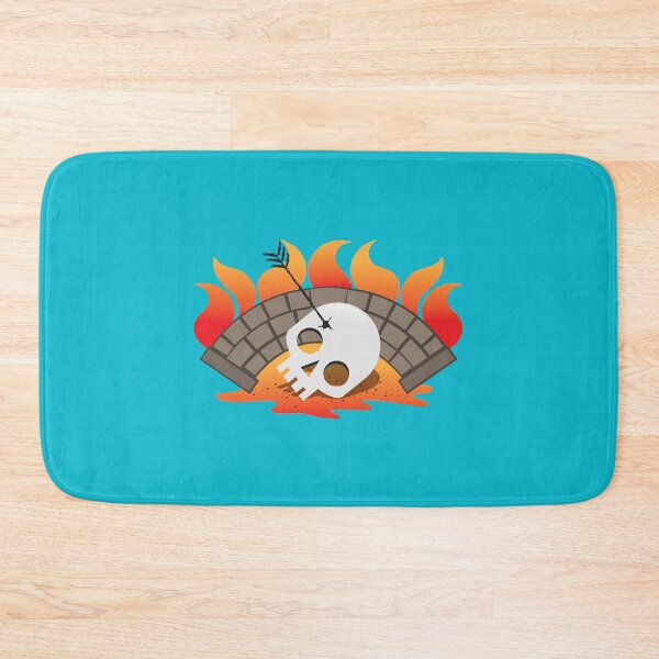Item preview, BRIDGEBURNERS fanart Burning bridge with an impaled skull designed and sold by DameDarcy.