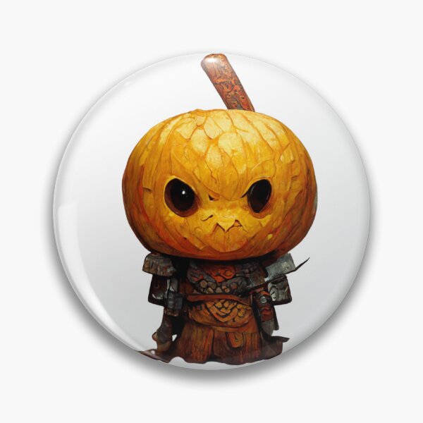 Item preview, Pumpkin warrior holding a sword- Pumpkin Ghost Halloween-Halloween Pumpkin designed and sold by hassendz.