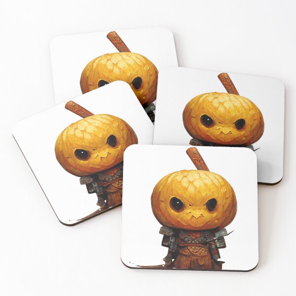Item preview, Pumpkin warrior holding a sword- Pumpkin Ghost Halloween-Halloween Pumpkin designed and sold by hassendz.