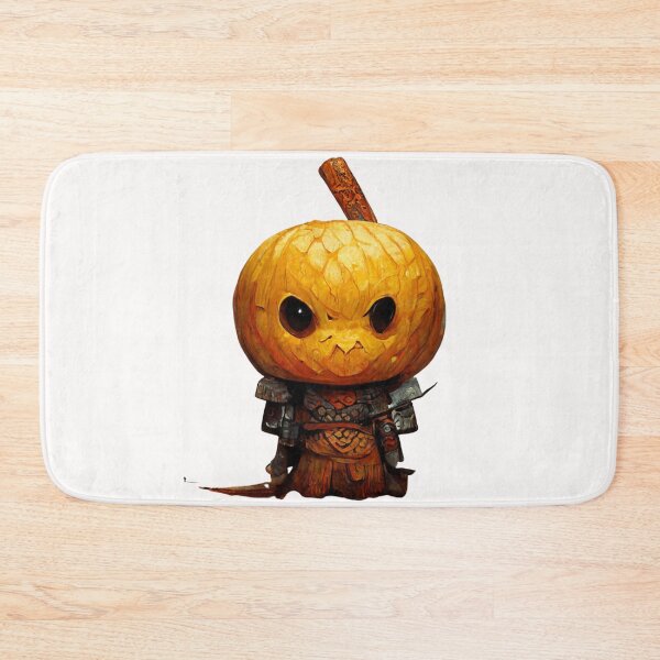 Item preview, Pumpkin warrior holding a sword- Pumpkin Ghost Halloween-Halloween Pumpkin designed and sold by hassendz.