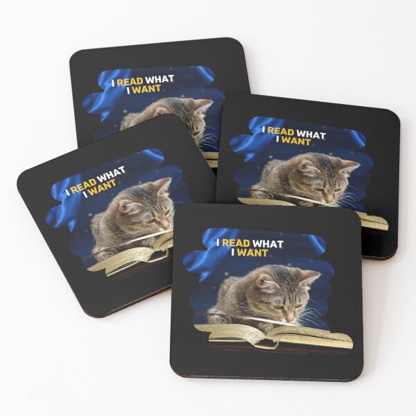 Artikelvorschau, Katze Ich lese verbotene Bücher entworfen und verkauft von ilalang-by-eka.