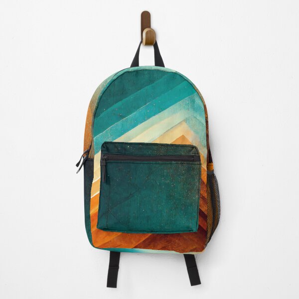 Item preview, Teal Fade to Orange, Subtle Geometric Shapes Pattern designed and sold by Itaya Art.