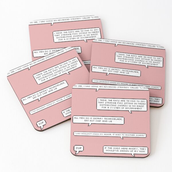 Item preview, technoblade quote sticker pack 2 designed and sold by KylaBradtke.