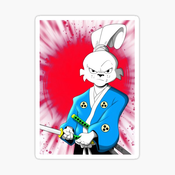 Vista previa del artículo con la obra «Usagi Yojimbo», diseñado y vendido por Shell Shocked Studio.