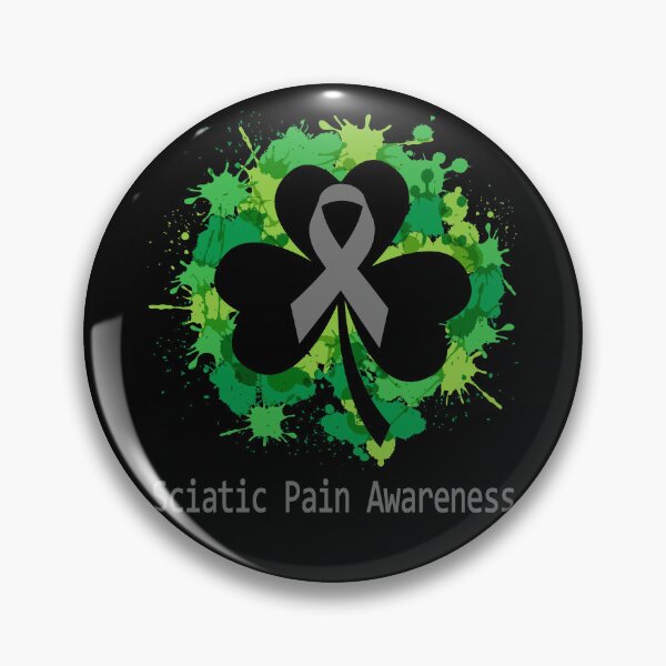 Item preview, Sciatic Pain Awareness Clover Ribbon Happy Patricks Day Support Sciatic Pain Warrior Gifts designed and sold by Tammyilaria.