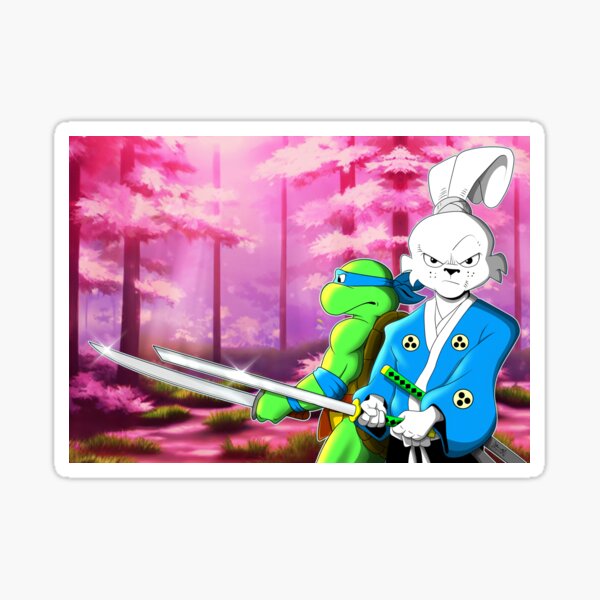 Item preview, The Swordsmen Usagi Yojimbo TMNT Leonardo designed and sold by Shell Shocked Studio.