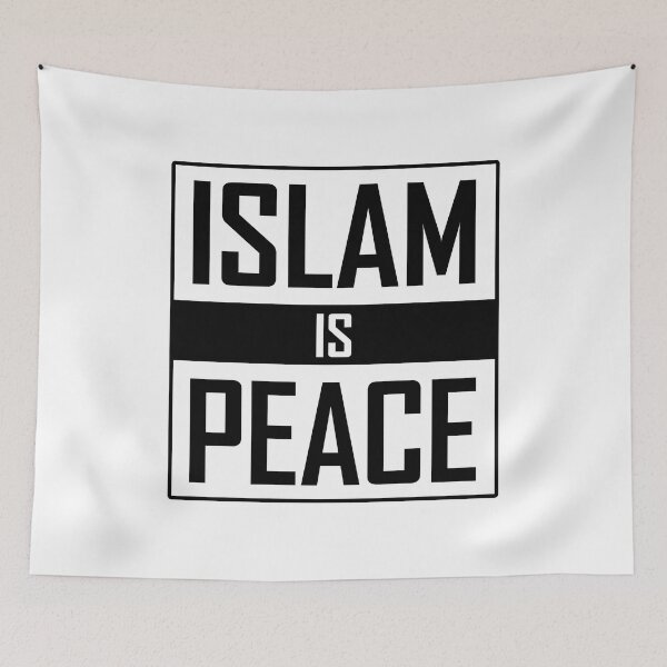 Item preview, islam is peace islamic art quotes designed and sold by EfenDesign.