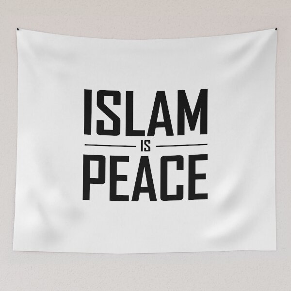 Item preview, islam is peace islamic art quotes designed and sold by EfenDesign.
