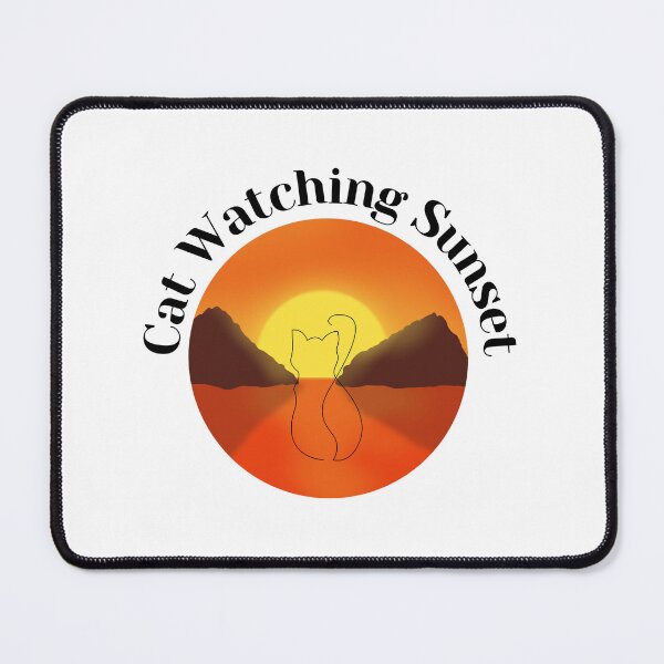Item preview, Cat Watching Sunset designed and sold by Marvett-World.
