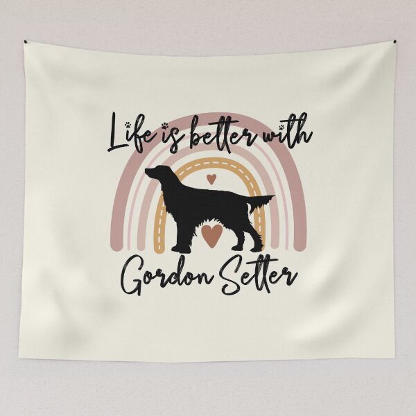 Item preview, Gordon Setter dog Rainbow Aesthetic Boho designed and sold by rafaeltto.