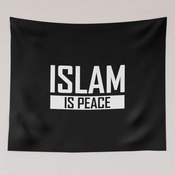 Item preview, islam is peace islamic art quotes designed and sold by EfenDesign.