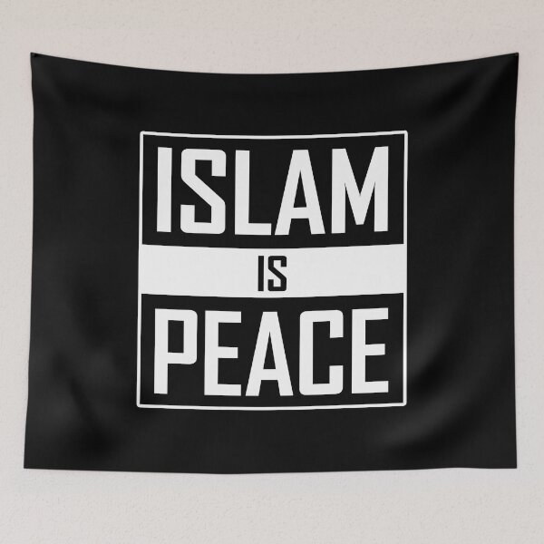 Item preview, islam is peace islamic art quotes designed and sold by EfenDesign.